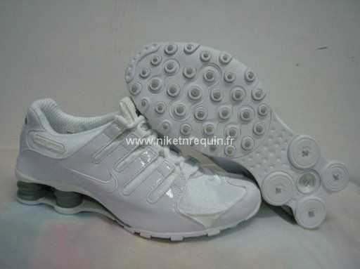 Fonctionnelle Nike Shox Nz Argent Blanc